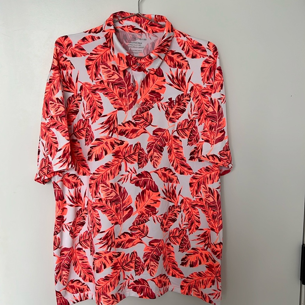 Under Armour Hawain print golf shirt